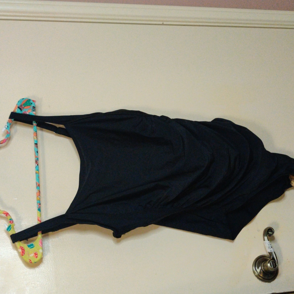 Upopby Black One Piece Swimsuit Size 14 NWT Beach Summer Vacation Resort